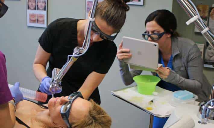 Taking treatment videos live at Skinspirations