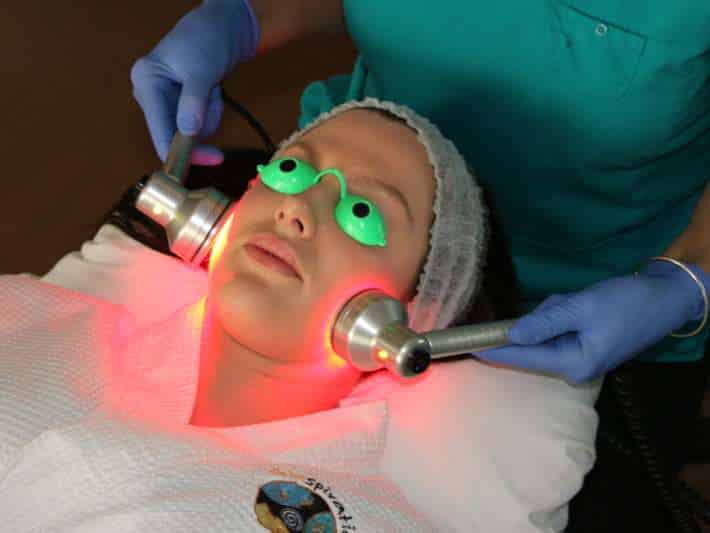 A red light face treatment at Skinspirations in Clearwater
